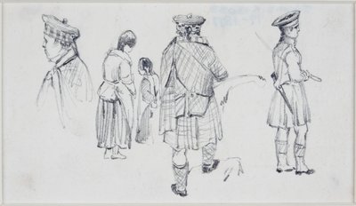Five Figures in Scottish Dress by John Wilson Carmichael